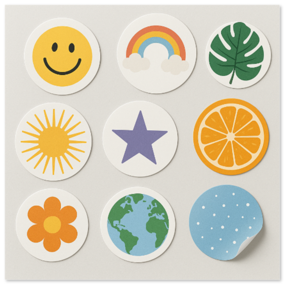 Ronde Stickers